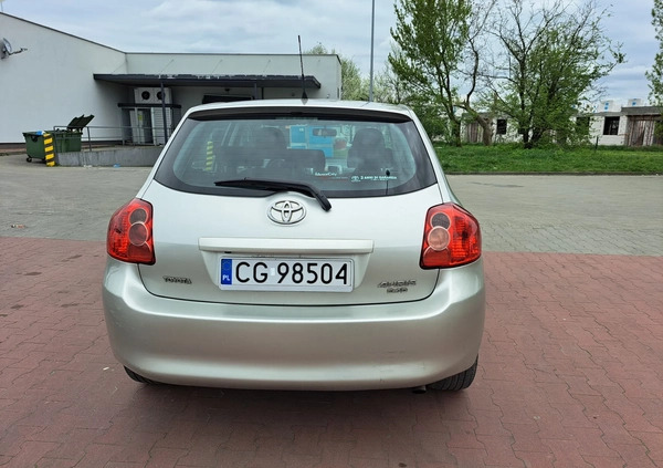 Toyota Auris cena 15500 przebieg: 200176, rok produkcji 2007 z Grudziądz małe 79